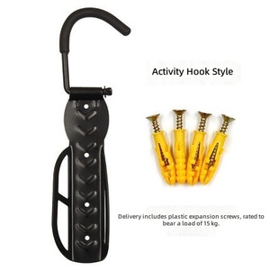 Soporte de Pared para <span class=keywords><strong>Bicicleta</strong></span> que Ahorra Espacio, Gancho de Acero para <span class=keywords><strong>Bicicleta</strong></span> de Montaña o Carretera, Opción Plegable/<span class=keywords><strong>Estática</strong></span> - Product Image 2