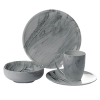 Ensemble de vaisselle en porcelaine fine japonaise bleue et noire Vaisselle de fête de qualité de restaurant Plats de table élégants pour les fêtes