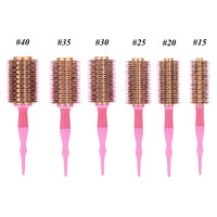Nouvelle Arrivée 2026 – Brosse à Cheveux Bouclés Anti-statique en Forme de Gourde avec Manche en Bois, pour Cheveux Volumineux et Bouclés