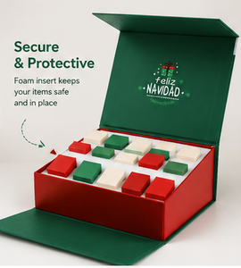 Wholesale Red Green Christmas Advent Calendar <b>Box</b> Rigid Cardboard <b>Empty</b> Mystery Blind <b>Box</b> <b>for</b> Small Jewelry and Surprise <b>Gift</b> - Product Image 6