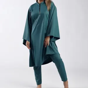 Haut Burkini surdimensionné personnalisé + leggings bas quantité minimale de commande modèles de vêtements de haute qualité maillots de bain musulmans maillot de bain