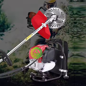 Small Household Gasoline Lawn Mower <b>Brush</b> Cutter Four-stroke Side-mounted Backpack Gearbox Motor Multi-function Weeder - Product Image 1