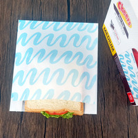 Sacs en papier kraft imprimés flexo personnalisés à prix avantageux, recyclables et résistants à la graisse pour sandwichs, pizzas et aliments pour animaux de compagnie