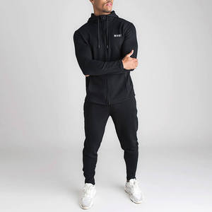 <span class=keywords><strong>Ensemble</strong></span> de survêtements brodés à fermeture éclair intégrale <span class=keywords><strong>en</strong></span> molleton technique et <span class=keywords><strong>coton</strong></span> éponge, vêtements de sport haut de gamme, modèle basique, vente <span class=keywords><strong>en</strong></span> gros privée - Product Image 2