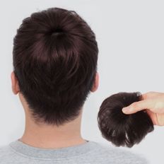Cubierta superior Par Ware Rojo Marrón Cabello humano Moño Parte Mimbre - Product Image 1