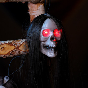 <span class=keywords><strong>Halloween</strong></span> LED Cabelo Longo Fantasma Horror Decoração Adereços Novo Design <span class=keywords><strong>Halloween</strong></span> Pendurado Fantasma