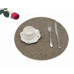 Wholesale Custom Woven Placemats Round Placemats For Restaurants