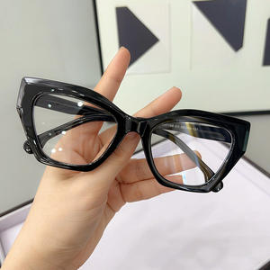 Оправа для очков для женщин может соответствовать степени уличной съемки Хань Чао, глазу, простая черная оправа, плоские 97158 - Product Image 3