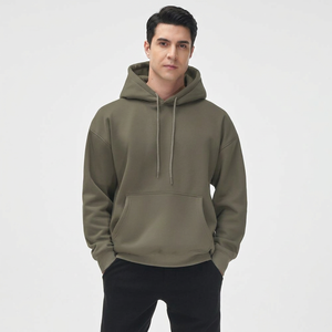 Sudadera casual para hombre, 100% algodón, de alta calidad, ropa gruesa, estilo urbano, sudadera básica de algodón mezclado para hombre - Product Image 1