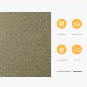 Federe per Cuscini Decorativi Beige 18x18 con Frange, Copricuscini Chic Quadrati in Cotone per Divano - Product Image 6