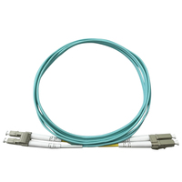 LC UPC LC UPC Cable De Fibra Óptica Multimodo Duplex Aqua 2.0mm OM3 OM4 Longitud Personalizada Solución De Fibra Para Centro De