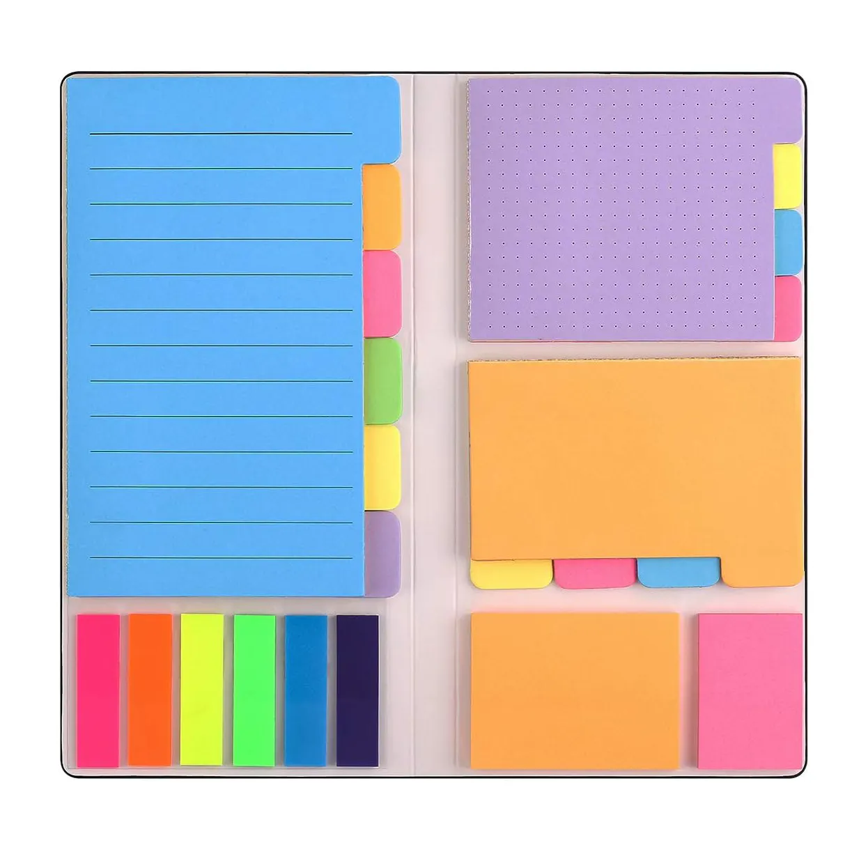 Custom Journal Notebook School Studie Kantoorbenodigdheden Cadeau Zelfklevend Notitieblok En Sticker Notitie Set