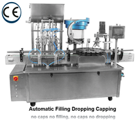 Machine de remplissage et de capsulage automatique ROPP YTSP-500, remplisseuse rotative à 4 têtes avec scelleuse pour boissons, huiles et jus, 500 BPH