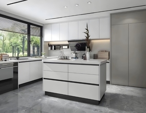 Armarios de cocina modulares de diseño personalizado Colección de armarios del fabricante - Product Image 1