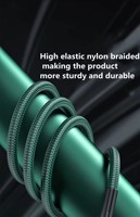 Câble de charge rapide Type C en nylon tressé et alliage d'aluminium, câble de charge USB Type C