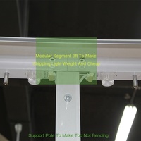 Boîte lumineuse publicitaire autoportante sans cadre en silicone avec profil en aluminium rétroéclairé par 4 LED et tissu polyester double face