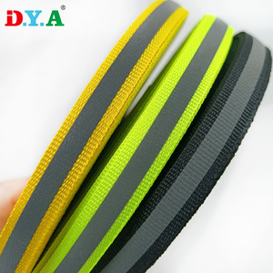 Stock Muli Couleur Haute Visibilité Bande Réfléchissante 10mm Sangle Réfléchissante Ceinture pour Vêtements Accessoires - Product Image 1