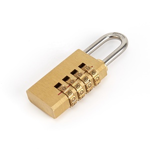 नया डिजाइन <span class=keywords><strong>4</strong></span> अंकों का संयोजन एंटी-चोरी पीतल के सामान लॉक टिकाऊ वाटरप्रूफ पॉलिश फिनिश यात्रा पासवर्ड अनलॉक - Product Image 1
