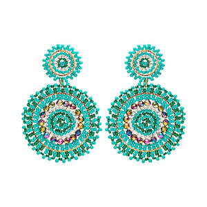 <span class=keywords><strong>Pendientes</strong></span> Colgantes Hechos a Mano para Fiesta, Joyería de Moda, <span class=keywords><strong>Pendientes</strong></span> de Cuentas para Mujer, <span class=keywords><strong>Pendientes</strong></span> Colgantes Bohemios con Cuentas - Product Image 5