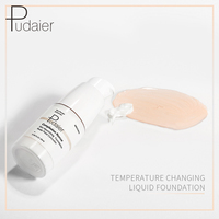 Échantillon gratuit Maquillage imperméable hydratant personnalisé Fond de teint liquide professionnel avec changement de température Base anti-cernes Cosmétiques