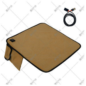 Coussin chauffant en mousse de nylon 12V pour voiture, idéal pour l'automne, l'hiver, le camping en plein air et le bureau - Product Image 4