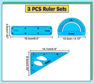 <span class=keywords><strong>Regla</strong></span> Flexible Resistente a Caídas de Color Azul para Estudiantes, Material Escolar y de Oficina, con Escalas <span class=keywords><strong>en</strong></span> Pulgadas y <span class=keywords><strong>Centímetros</strong></span> <span class=keywords><strong>en</strong></span> Ambos Lados - Product Image 2