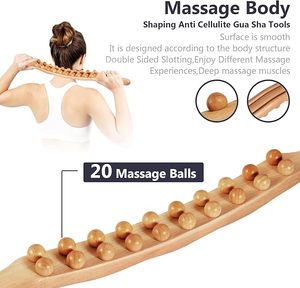 Offre Spéciale : Outils de <span class=keywords><strong>Massage</strong></span> en Bois 8-en-1 – Masseur Gua Sha en Bois pour le Remodelage Corporel – Kit d'Outils de Thérapie par le Bois - Product Image 4