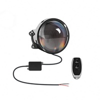 Promotion Usine : Phares LED de Voiture à 6 Modes, Feux de Brouillard Dynamiques Clignotants, Yeux de Diable, Lentille de Projecteur, Accessoires d'Éclairage Automobile