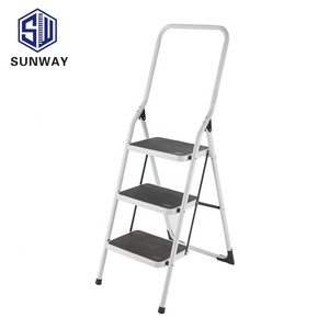 Mục mới an toàn thép Thang gia đình 2-5 bước có thể gập lại thang với tay vịn có thể tháo rời - Product Image 4