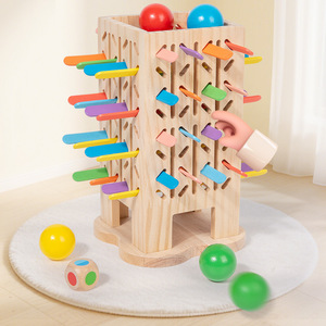 Gioco da Tavolo Montessori in Legno con Bastoncini Colorati e Dadi - Giocattolo da Viaggio per Famiglia per lo Sviluppo delle Abilità Motorie Fini e del Conteggio per <span class=keywords><strong>Bambini</strong></span> dai <span class=keywords><strong>3</strong></span> <span class=keywords><strong>Anni</strong></span> in Su - Product Image 4