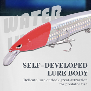 Señuelo flotante tipo Minnow para pescar lucio, lubina, zander, marlín, salmón, cebo duro de superficie, señuelos de natación ABS de lanzamiento largo para pesca en agua salada - Product Image 3