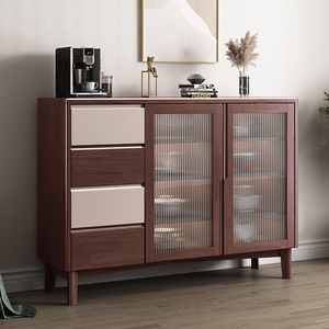 Aparador Nórdico de Madera Maciza de 900 mm+, Mueble de Cocina Moderno y Minimalista, Mueble Multifuncional para Platos - Product Image 2