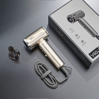 Sèche-cheveux professionnel portable YX-V60 Mini haute vitesse 1200W avec moteur sans balais, ions négatifs, double tension 100-240V
