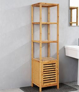 מודרני רב תכליתיים 5-שכבתית במבוק קומה גבוהה ארון אמבטיה אחסון מתלה לרהיטים דירה - Product Image 3