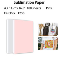 Papel de Sublimación A4, 100 Hojas, 120g, Compatible con Impresora de Inyección de Tinta, Transferencia Térmica para Camisetas, Tazas, Proyectos Personalizados