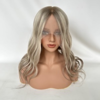 Listo para Enviar: Peluca de Silicona Médica T-ashyblonde de Alta Calidad, la Más Vendida en Salones de Belleza, con Base de Seda y Cuero Cabelludo Realista, Cómoda