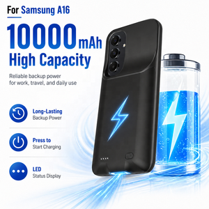 Batería <span class=keywords><strong>Externa</strong></span> Portátil de <span class=keywords><strong>10000mAh</strong></span>, Funda Cargadora para Teléfono, para <span class=keywords><strong>Samsung</strong></span> Galaxy A16 A15 A17 A34 A35 S25 S26 - Product Image 4