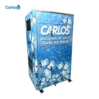 Distributeur automatique de glace avec écran publicitaire optionnel, installation facile, pour magasin de proximité