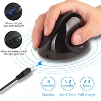OEM 2023 GHz PC Mouse Gaming nirkabel ergonomis, aksesori komputer LED tahan air antarmuka USB ergonomis
