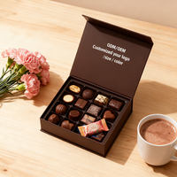 Carton recyclable personnalisable Boîte d'emballage Saint Valentin Snack Nuts Candy Sweet Chocolate Brillant Mat UV Coating Diviseurs