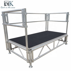 Outdoor Retractable Plywood Square Frame Portable Stage Podium Platform For Large Festival Events - Product Image 1