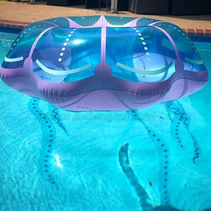 Hot <b>Pool</b> Float, Funny Inflatable PVC Summer <b>Pool</b> or Beach Toy, Jellyfish <b>Pool</b> Float - Product Image 4
