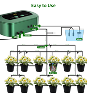 Kit d'irrigation solaire pour serre de jardin avec micro-pompes, équipement d'hydroponie, système d'arrosage automatique par goutte-à-goutte