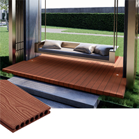 Plancher en composite bois-plastique imperméable, anti-UV, durable, facile à installer, pour extérieur, lames de terrasse WPC, grain de bois 3D, terrasse en PE