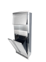 Poubelle multifonctionnelle moderne dissimulée avec boîte à mouchoirs, support pour brosse de toilette, niche murale sans rebord pour salle de bain