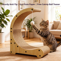 Griffoir pour chat en carton, jouet amusant et non-déchirable, fournitures pour animaux de compagnie, vente en gros OEM directe usine