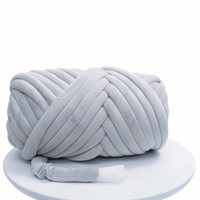 New DIY Crystal Velvet Core-Spun Yarn 3cm Thick Hand Knitting Yarn for Blankets Fabric Strips Pillows Cat Beds Polyester Blended