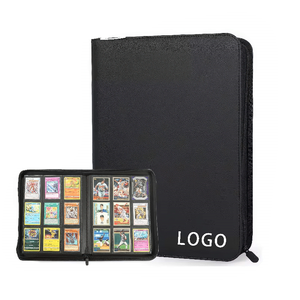 Album photo en cuir PU à 9 pochettes, classeur à chargement par le haut, classeur de cartes à collectionner de qualité supérieure - Product Image 1