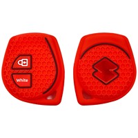 Étui de clé de voiture en silicone haut de gamme à 2 boutons avec motif nid d'abeille pour Suzuki Jimny, Tianyu, SX4, New Alto et Swift 2006-2008
