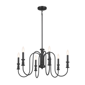 6 Lumière 29 ''Moderne De Luxe En Laiton Bougie Lustre OEM Grand Large Contemporain Art Déco Salon Salle À Manger Ambiemt Suspension - Product Image 5